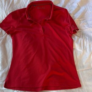 Under Armour Red Short Sleeve Polo